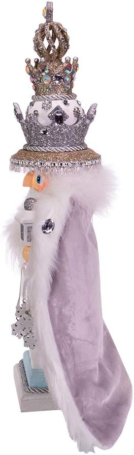 Kurt S. Adler 18-Inch Hollywood White Fur King Nutcracker, Multicolor