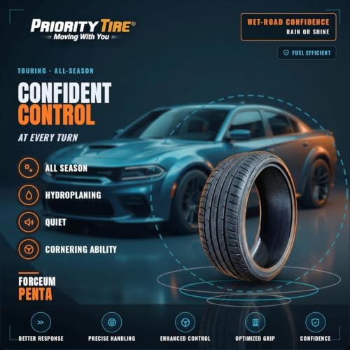 Forceum Penta All Season 235/60R18 107V XL Passenger Tire | Truck/SUV Performance All Season Traction 107V Rated Extra Load Radial Construction Black Sidewall Tire