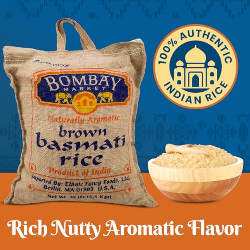 Bombay Basmati Brown Rice, 10-pounds Sack