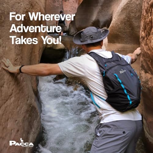 Pacca Onda 20L Packable Lightweight Foldable Backpack for Travel, Camping, Outdoor, Hiking Pocket Backpack (Blue)