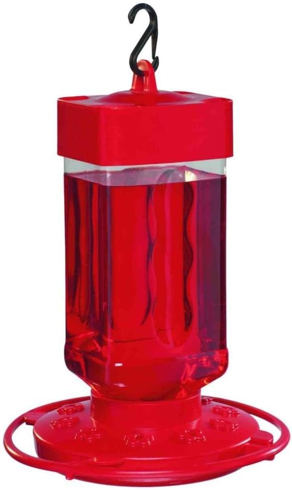 Hummingbird Feeder 32 oz [Set of 6] Plastic Hummingbird Feeders for Outdoors - Humming Bird Feeders - 10 Feeding Ports - Wide Mouth for Easy