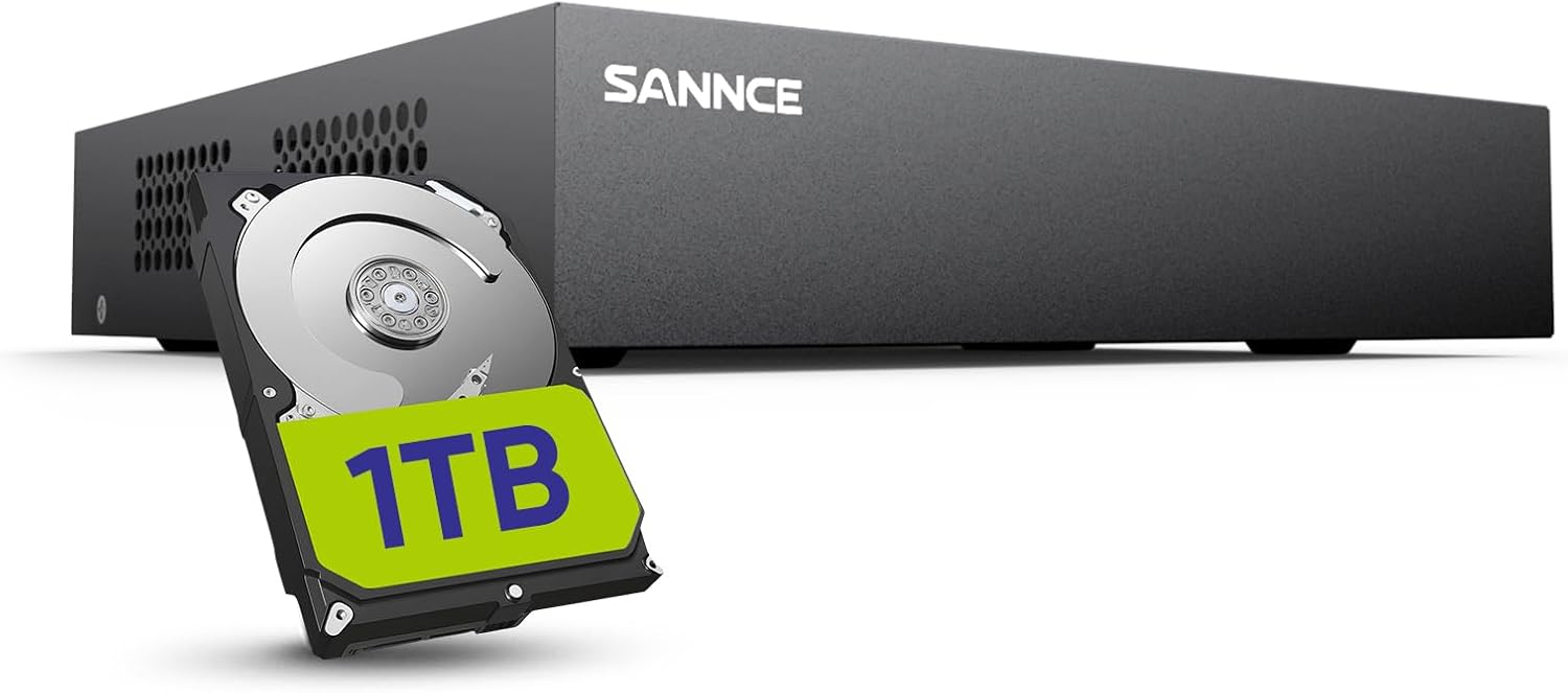 SANNCE 16CH 1080P DVR Recorder with Email Alert and Motion Detect Function, 1080P HDMI Ouput, NO HDD and Camera Included