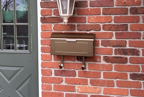 Special Lite Horizon Horizontal Wall Mount Mailbox - Black Aluminum Mailbox for Wall Mount - SHH-1006-BLK