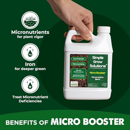 Organic Micronutrient Booster- Complete Plant & Turf Nutrients- Simple Grow Solutions- Garden & Lawn Fertilizer- Grower, Gardener- Liquid Food for Grass, Tomatoes, Flowers, Vegetables (32 Ounce)