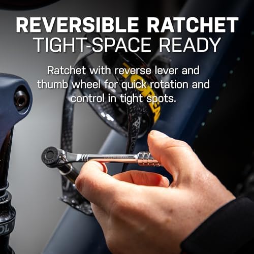 Topeak Ratchet Rocket Lite DX Bike Repair and Maintenance Tool, 16 Functions, Includes Nylon Bag, Black | bike-multifunction-tools