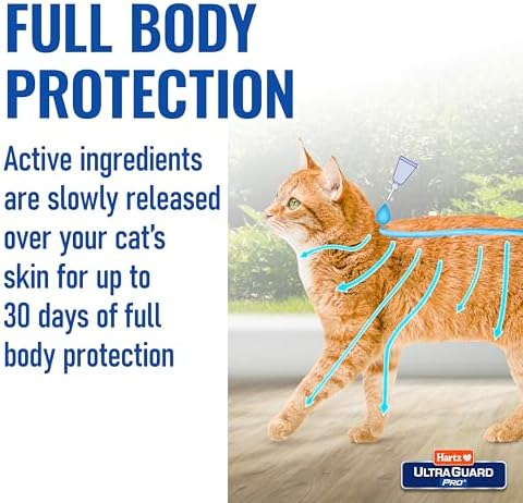 Hartz UltraGuard Pro Topical Flea & Tick Prevention for Cats & Kittens, Over 5 lbs 6 Monthly Treatments