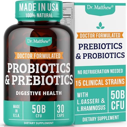 Prebiotics and Probiotics: Lactobacillus Gasseri, Lactobacillus Rhamnosus, Plantarum, Casei, Bifidobacterium longum, lactis