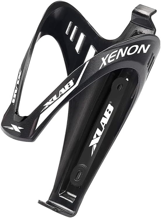 XLAB Xenon Cage – Water Bottle Holder for Triathlon and Road Bikes 8 pounds of Grip Force – Matte Black