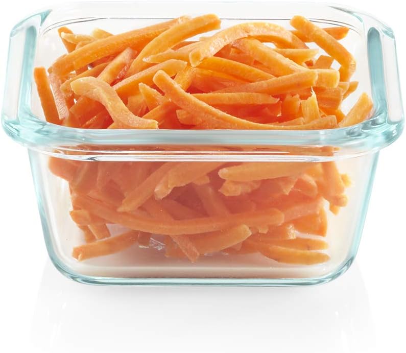 Snapware Glass Total Solutions (12-Pack) Food Storage Containers Set | Airtight & leakproof plastic locking BPA-free lids, freezer, dishwasher, microwave safe