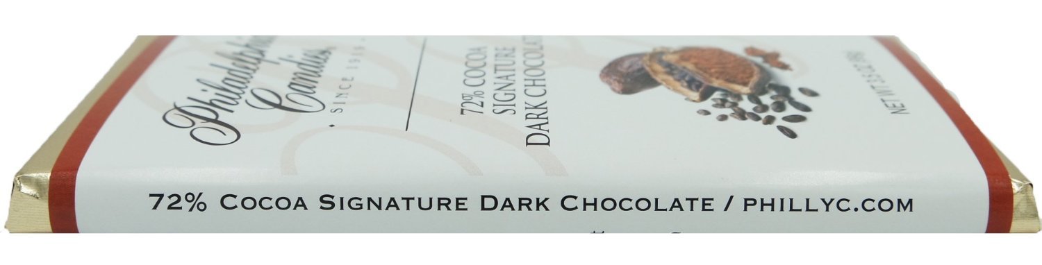 Philadelphia Candies Signature Dark Chocolate For Wine 72% Cocoa, 3.5-Ounce Package