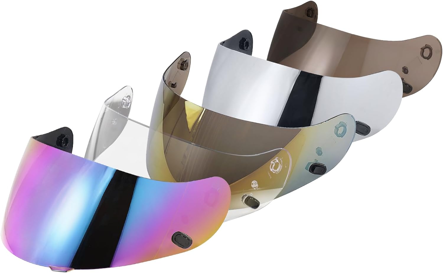 VCOROS Motorcycle Helmet Face Shield Visor Repalcement for HJ-09 CL-15 CL-17 CL-16 CL-SP AC-12 FS-10 CS-R1 IS-16 CS-R2 Shield (Smoke)