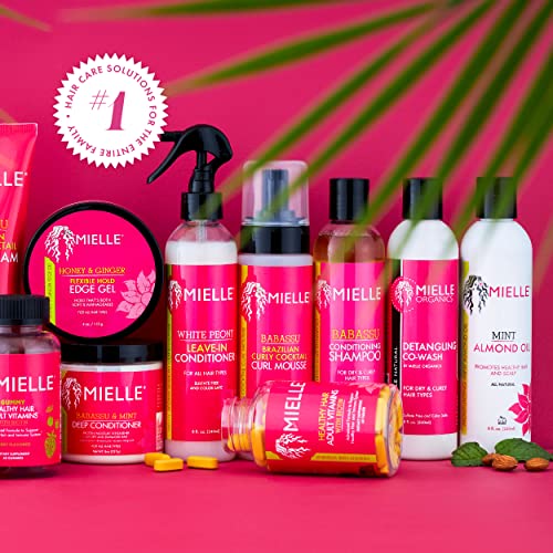 Mielle Organics White Peony Leave-In Conditioner Spray - Ultra-Moisturizing Detangler for Curly & Natural Hair - Frizz Control & Moisture Seal
