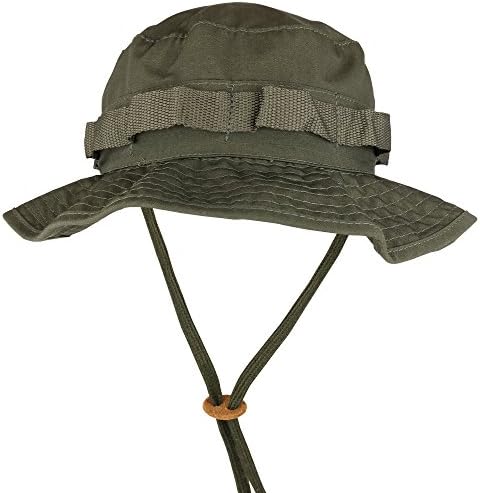 Armycrew Ripstop Tear Resistant Cotton Jungle Boonie Cap with Chin Strap