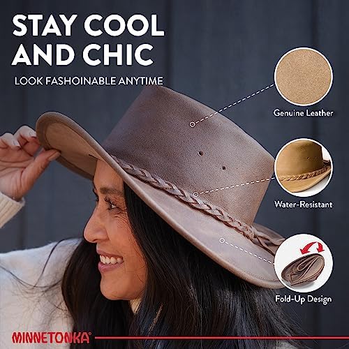 Minnetonka Unisex Fold Up Hat - Flat Reinforced Brim