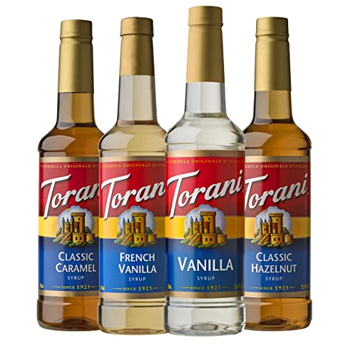 Torani Syrup Variety Pack, Soda Flavors, 25.4 Ounces (Set of 4)