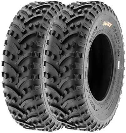 SunF ATV Tires 25x8-12 25x10-12 Knobby 6 PR A032 - BUNDLE