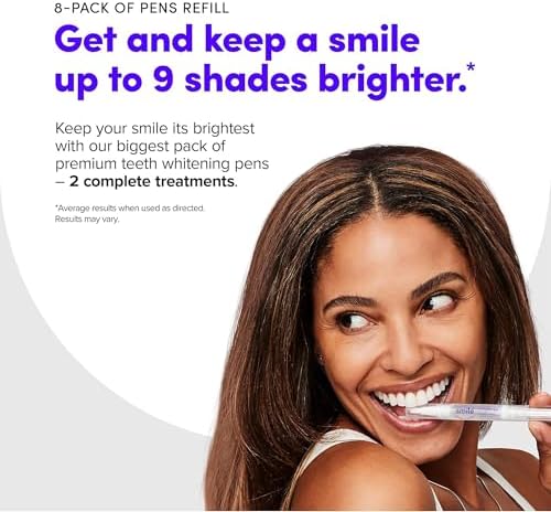 SmileDirectClub Teeth Whitening Kit with Lip Balm - 4 Pack 1.4ml Gel Pens - Professional Strength Hydrogen Peroxide