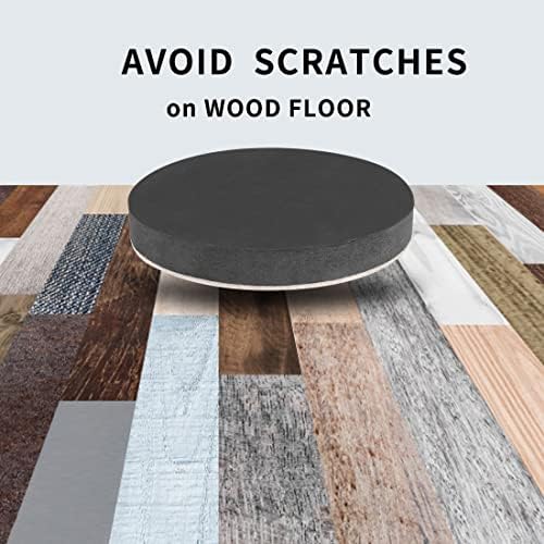 Yelanon Felt Furniture Sliders 20 Pcs 3.5" Round for Hardwood & Tile