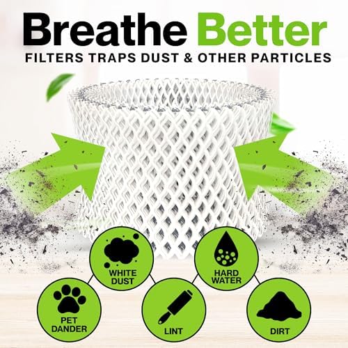 Durabasics [4 Pack] Humidifier Filters Compatible with Vicks Humidifier Filter Replacement - WF2 Humidifier Filter - Compatible with Vicks Starry