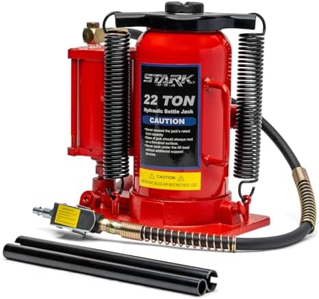 Stark USA 12-Ton (24,000 LBS) Capacity Air/Hydraulic Bottle Jack Low Profile Bottle Jack Lift Auto Repair Automobile Truck SUV Car Lift with Handle