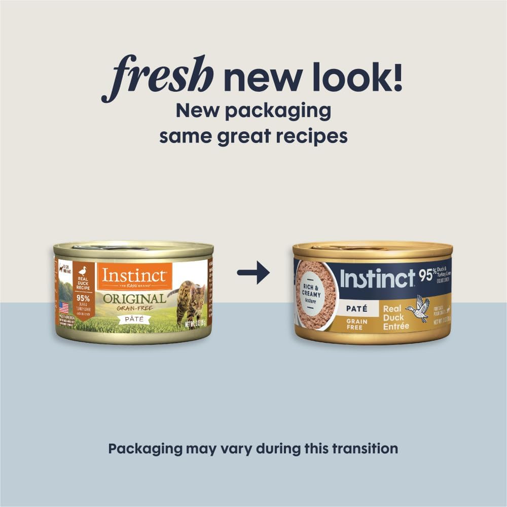 Instinct Original Grain Free Real Rabbit Recipe Natural Wet Canned Cat Food, 3 oz. Cans (Case of 24) | Rich & creamy pate texture, high protein, real rabbit, whole-food ingredients, grain-free, hydration support