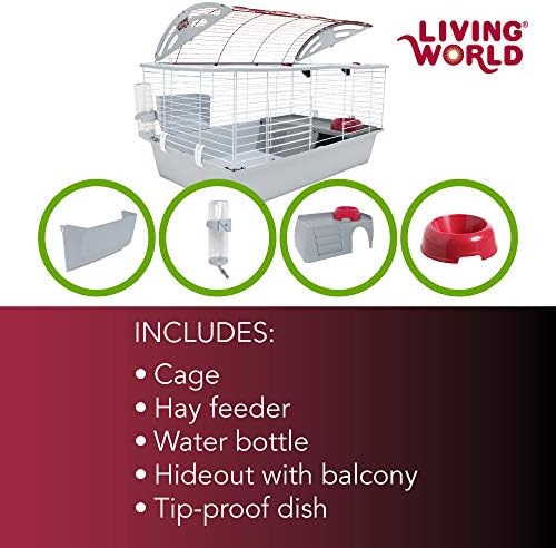 Living World - Deluxe Hybrid Habitat, X-Large | Rabbit, Guinea Pig, Chinchillas, and Small Animal Cage