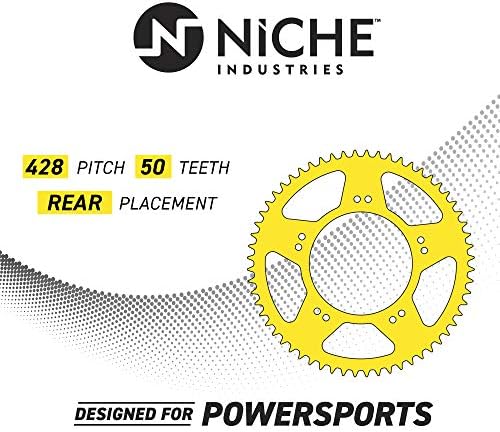 NICHE 428 Pitch 50 Tooth Rear Drive Sprocket for Honda 41201-KN4-000