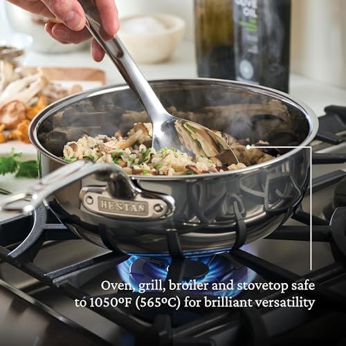 Hestan - NanoBond Collection - Titanium All-In-One Pan, Induction Cooktop Compatible, 3.5 Quart