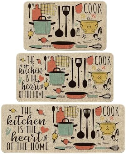 Artoid Mode The Kitchen is The Heart of The Home Kitchen Mats Set of 2