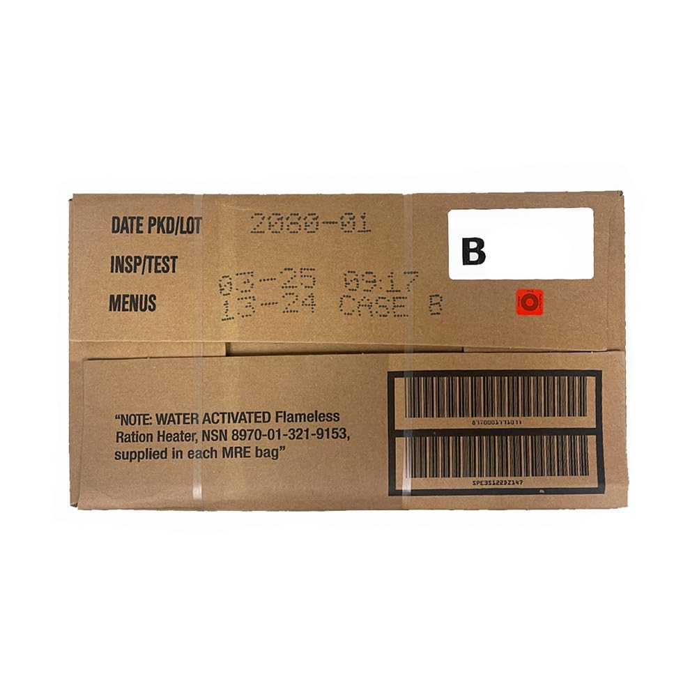 US Military Meals Ready to Eat (MRE 1 random case of 12