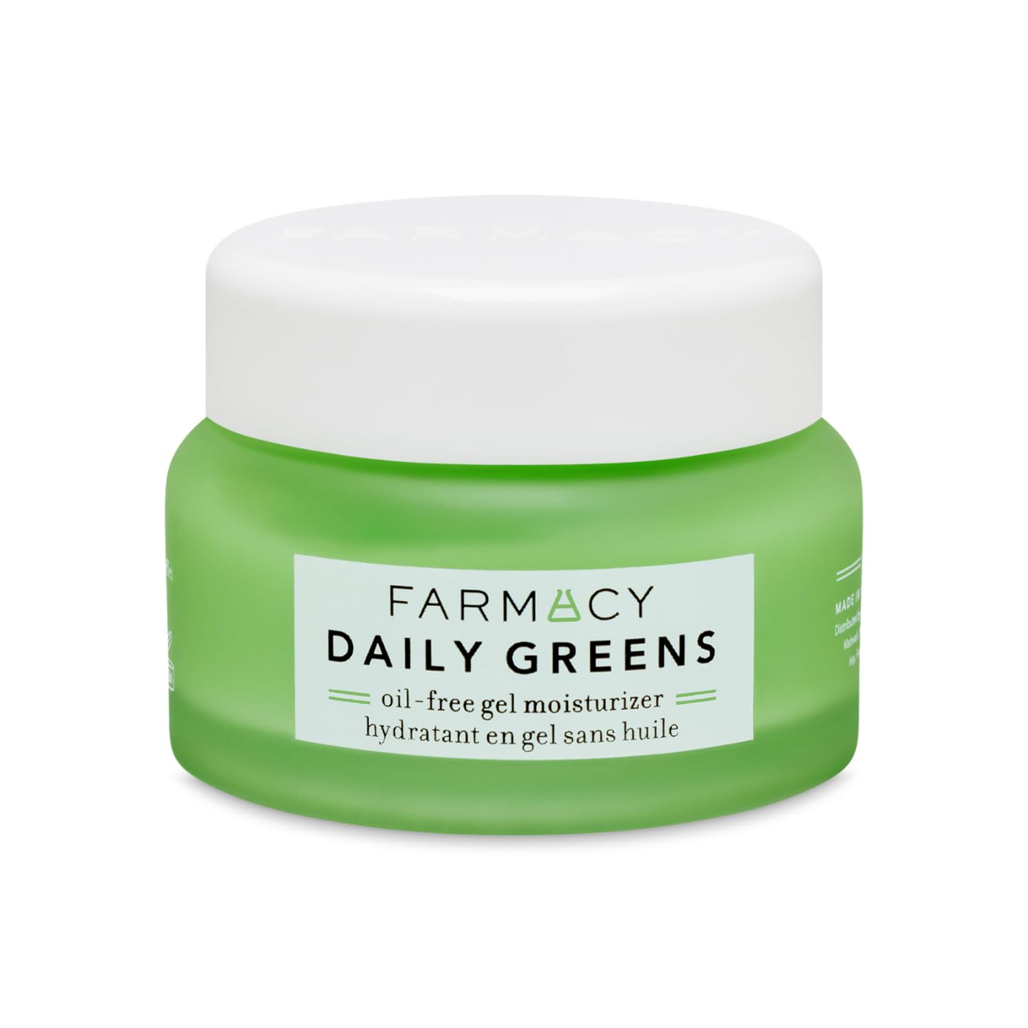 Farmacy Daily Greens Oil Free Face Moisturizer - Gel Moisturizer for Oily Skin with Polyglutamic + Hyaluronic Acid - Light Facial Moisturizer to