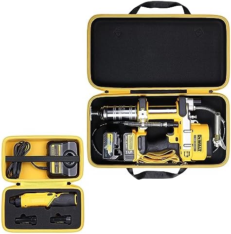 khanka Hard Storage Case for Dewalt DCF682N1/DCF680N2 Screwdriver | EVA Hard Shell, Mesh Pocket Accessory Storage, Workshop Tool Storage