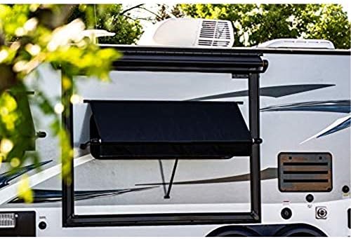 CAREFREE WG0604E4EB Simply Shade RV Window Awning-Black Vinyl-6' (72")