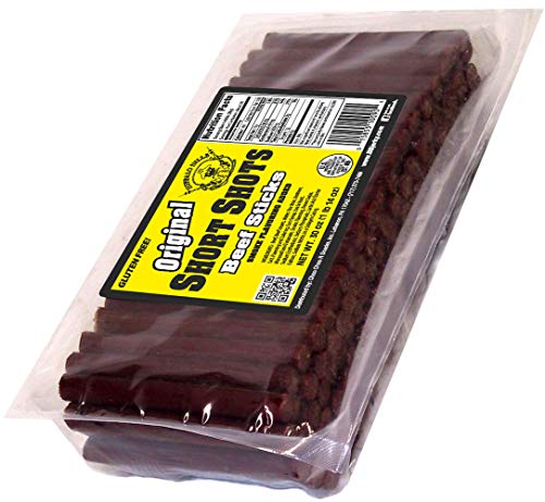Buffalo Bills Original Short Shots Snack Beef Sticks, 3.5"Sticks/30 Oz Bag | Gluten Free, Ideal For Road Trips, Officesnacks, Hiking, High Protein Snack, Made In The USA, 100% Us-Raised Beef, 120 Sticks