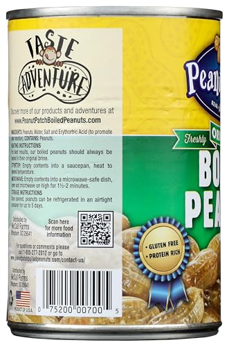 Peanut Patch Margaret Holmes Green Boiled Peanuts, (13.5oz cans)