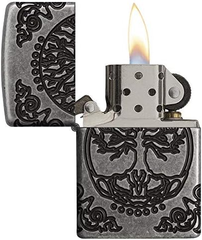 Zippo Tree of Life Pocket Lighter - Refillable Flip-Top Windproof Lighters - Spiritual and Symbolic Design Pocket Lighters - Luxury Metal Lighter Made in USA