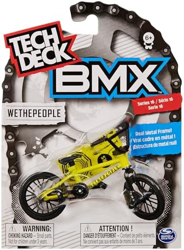Tech Deck BMX Finger Bike Series 12-Replica Bike Real Metal Frame, Moveable Parts for Flick Tricks Games (Styles Vary)