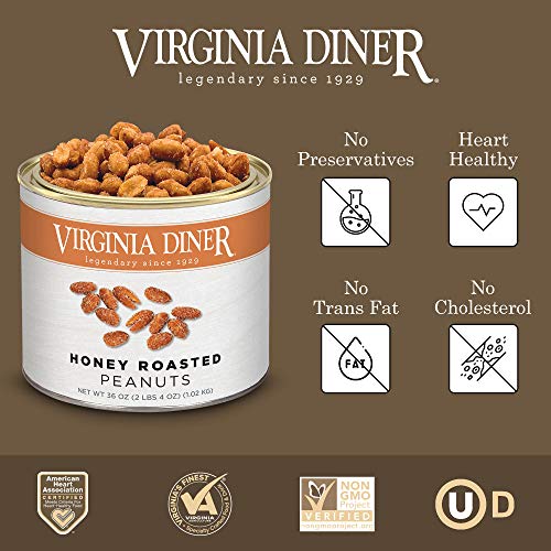 Virginia Diner Chocolate Pecan Dovetail Candy Clusters with Caramel - Preservative Free from Virginia Since 1929-18 Oz