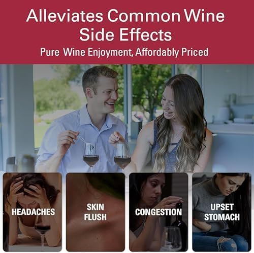 PureWine The Wand Wine Purifier, Removes Histamines & Sulfites - 8 Wands | Wine Wand Filters Before You Drink; Remove Sulfites & Histamines; Helps Wine Allergies & Headaches. Purifies 3 glasses/wand