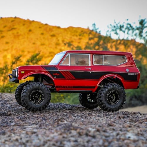 Redcat Racing Ascent-18 Scout II Brushless, 1/18 Scale RC Crawler, 4WD Remote Control Car, Aluminum Chassis, Red/Gold Dust