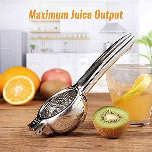 Upgraded Lemon Squeezer Meidong Super Stainless Steel 304 Hand Press Juicer Manual Citrus for Juicing Lemon ＆ Limes, Vegetables
