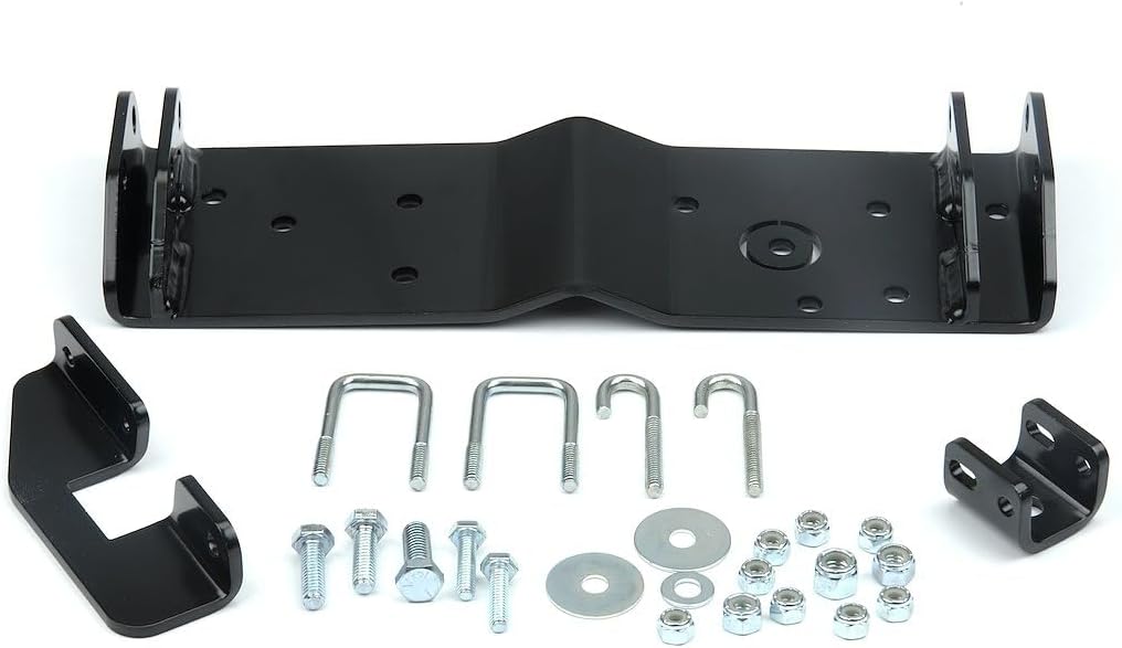 WARN 37843 Powersports ATV Center Kit Snow Plow Mount , Black