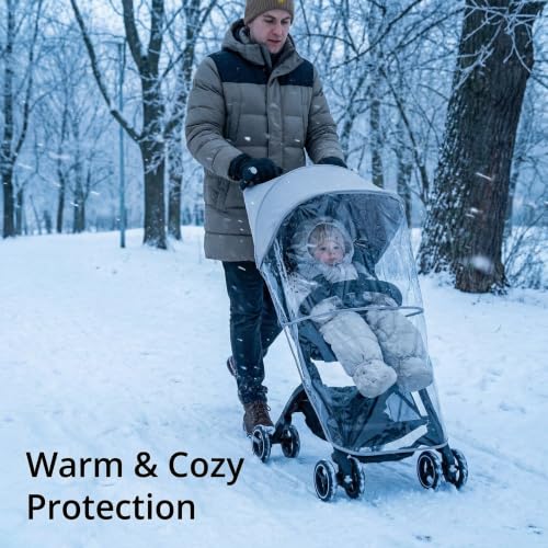 gb Rain Cover for Pockit Stroller, Clear | Waterproof & Windproof, Baby Stroller Protector, With Zipper, Rain Shield for Infant Toddler Travel