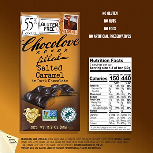 Chocolove Almonds and Sea Salt in Dark Chocolate, 3.2 oz