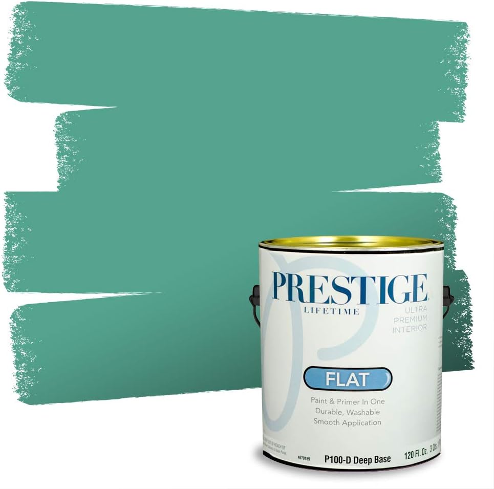 PRESTIGE Paints Exterior Paint and Primer In One, 1-Gallon, Semi-Gloss, Comparable Match of Sherwin Williams* Electric Lime*