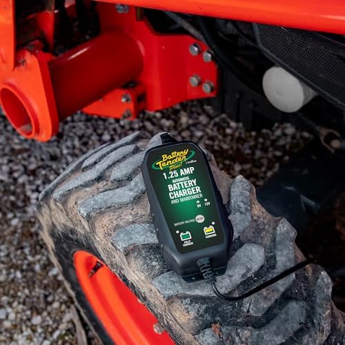 Battery Tender Plus 12V 1.25 AMP Battery Charger and Maintainer: Fully Selectable 6V or 12V Battery Charger and Maintainer for Powersports ATVs