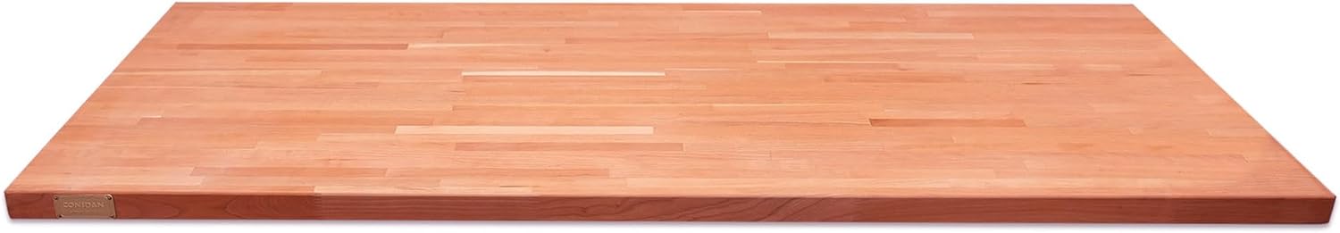 Butcher Block Counter Top, USA Grown Cherry Solid Hardwood Countertop, Wood Slabs for Kitchen, Reversible, Both Side Polished