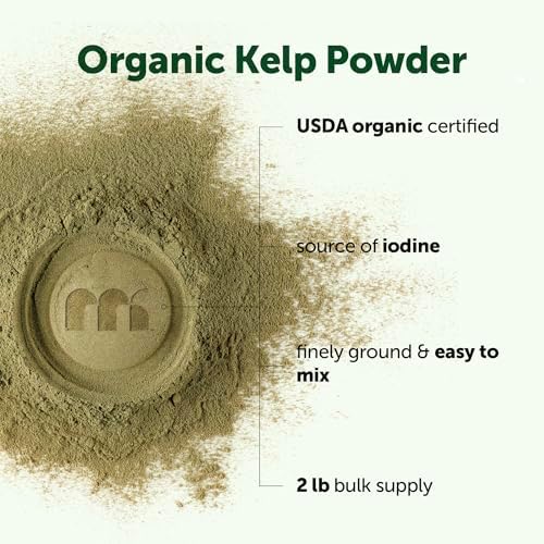 Micro Ingredients Organic Kelp Powder, 2 lb | Whole Plant Sea | Easy to Mix | Long-Lasting Supply for Smoothies, Soups