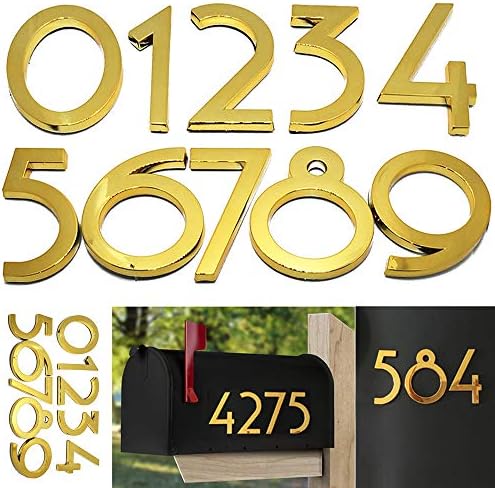 20 Pack Mailbox Numbers 0-9, 2.76 Inch High, Door Address Numbers Stickers for Apartment, House, Room, Office, Cars, Trucks