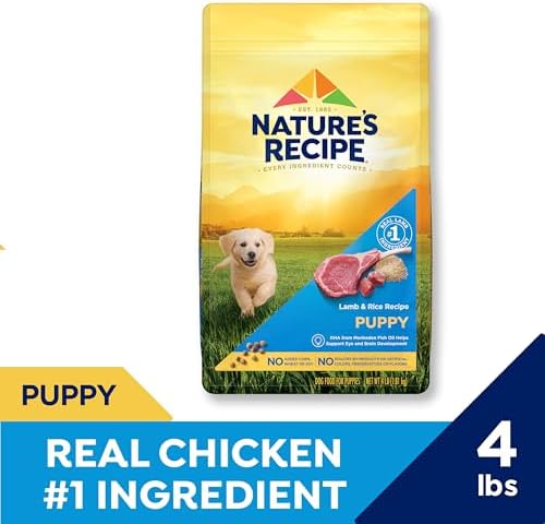 Nature's Recipe Grain Free Puppy Dry Dog Food, 4 lb. Bag